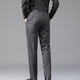 thumbnail image 4 of Pantalones largos para hombre, casuales, de color sólido, para exteriores, con cremallera y bolsillo con botón, pantalones deportivos para hombre, 4 of 4