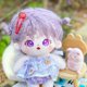 thumbnail image 2 of 20cm Plush Doll Purple Girl Naked Humanoid Stuffed Body no Attribute 8" Normal Body Wearable Clothing Dress Up Gifts (a-27-without Skeleton), 2 of 4