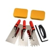 thumbnail image 4 of DYNWAVECA Notch Trowel Set Stainless Steel Practical, Professional Sturdy, Multipurpose, Hand Tools, for Tiling Installation Tile Tools, 4 of 10