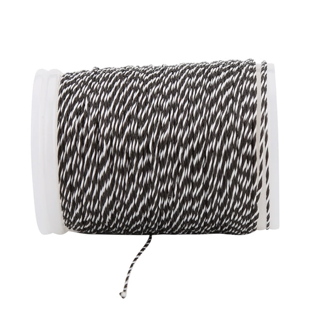 Cuerda de Arco Hilo para Servir, 120 m Protector de Tiro con Arco de Fuerte Tirón Cuerda de Nylon Durable Hilo de Servir para Suministros de Tiro con Arco de Cuerda de Arco (Negro + Blanco) Unbranded TJA01254-03