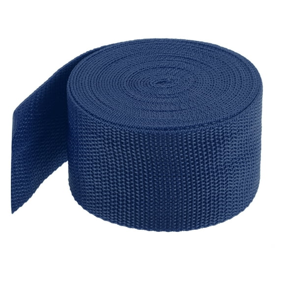 Uxcell Lightweight Polypropylene Webbing Strap 5cm 5 Yard Backpack Strapping Band Navy Blue for Cargo Straps