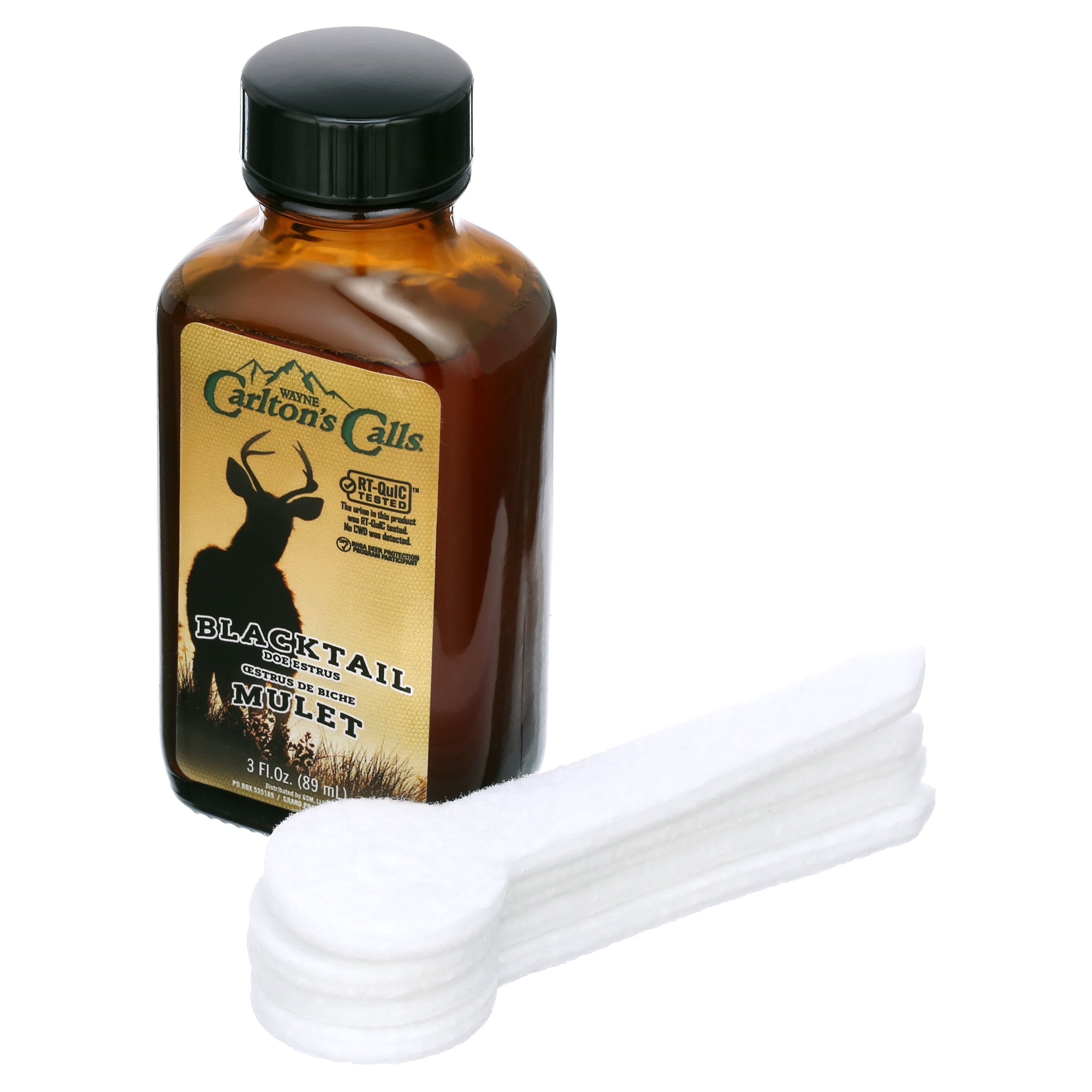 Hunters Specialties Natural Blacktail Doe Estrus, Deer Buck Lure Scent Attractant for Hunting - 3 OZ Bottle with Four Spike Wicks