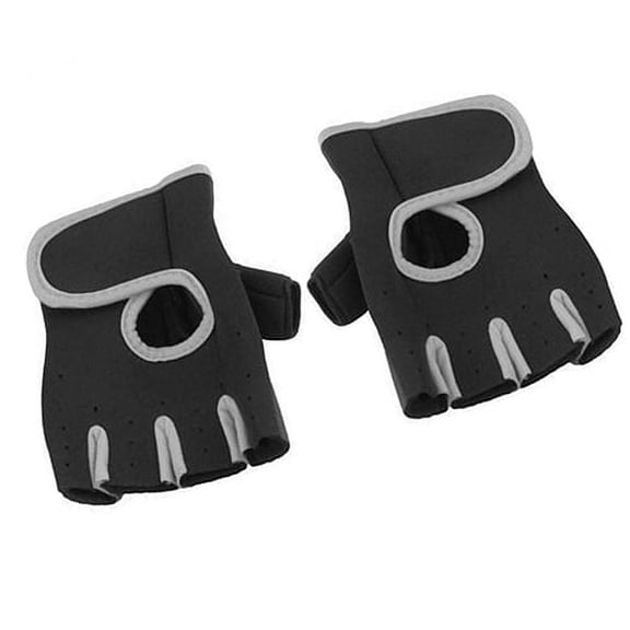 OJJCXA Womens Mens Gloves for Women Men Wrist Support Weight Lifting Gloves Fingerless Gym Workout Fitness Cycling Gloves