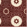 thumbnail image 3 of Linon Prisma Karma Machine Made Polypropylene 5'3"x7'6" Rug in Red, 3 of 3