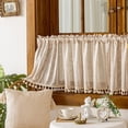 thumbnail image 3 of EGNMCR Home Decor Romantic Printed CurtainKitchen Curtain Cute Spring And Summer Bright And Colorful Kitchen Decoration Short Translucent Retros Coffee Shop Curtain 100x60cm Polyester curtains, 3 of 5
