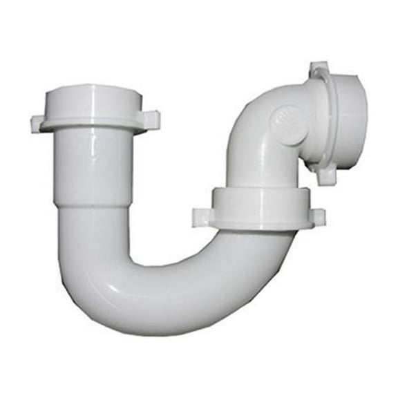Larsen 03-4231 Lavatory/Kitchen Wall Drain Repair Trap, White PVC, 1.25 - 1.5-In. Tube - Quantity 6