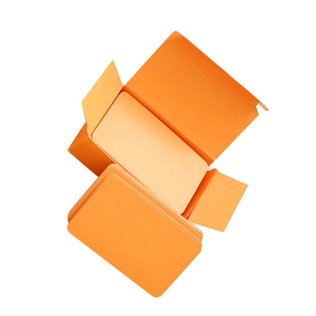 Blank Flash Cards Quick Message Notecards, 90 Sheets Orange