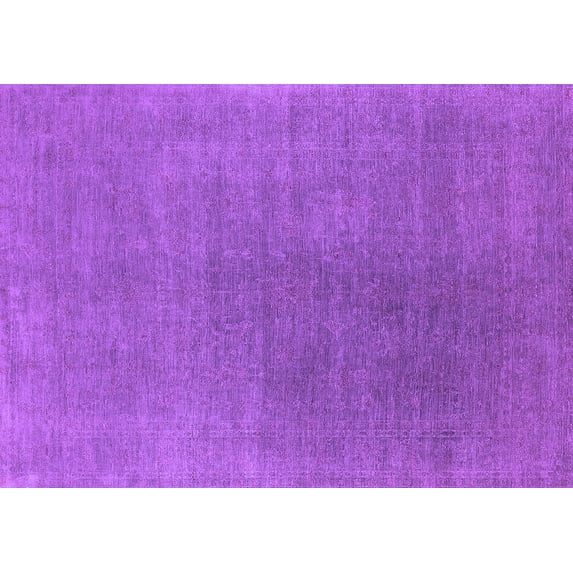 Ahgly Company Indoor Rectangle Oriental Purple Industrial Area Rugs, 2' x 3'