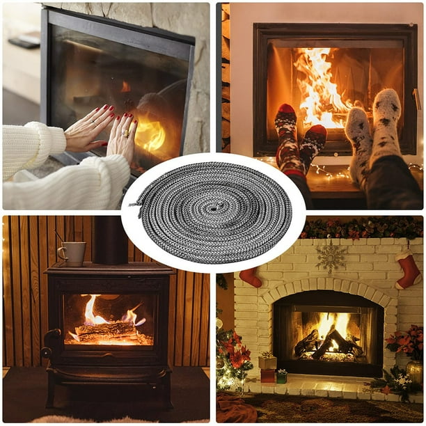 Geege Black Stove/Fire Rope Wood Burning Stove Length Log Burner Door Seal Geege Black Stove/Fire Rope Wood Burning Stove Length Log Burner Door Seal