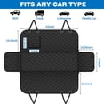thumbnail image 2 of Funda para asiento de coche para perros WoofKnows, impermeable y antirrayaduras, 2 of 6