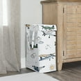 thumbnail image 2 of Sweet Jojo Designs Airplane Green and Blue Boy Foldable Laundry Hamper with Handles, 2 of 6