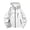 White, variant on Jacket Windproof Hooded Neck Lightweight Jacket Warm Thin Long Sleeve Regular Fit Fall Coats for Cycling Running Commuting