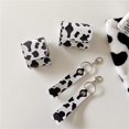 thumbnail image 2 of Creative Cow Spots Pattern Air pods Cover Fashion Cute Leather Case Skin Shockproff Anti-Scratch Earphone Protector Compatible for Airpods Pro Hang Rope, 2 of 8