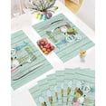 thumbnail image 4 of Easter Placemats Set of 4, Bunny Ears Gnomes Placemat for Dining Table Decorations, Easter Eggs Wood Grain Place Mats, Spring Table Mats for Kitchen Dinner Seasonal Holiday Party Decor, 4 of 5