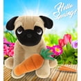 thumbnail image 6 of DolliBu Happy Easter Super Soft Plush Pug Dog with Carrot - Cute Stuffed Animals with Carrot Plush Toy, Perfect Easter Gift, Spring Easter Plush Animal - 8 Inches, 6 of 7