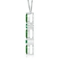 thumbnail image 2 of ANGARA Natural Marquise and Round Emerald Cross Pendant in 14K White Gold for Women (Size-5x2.5mm) | May Birthstone, Birthday, Anniversary, Jewelry Gift for Women | Natural Emerald Necklace, 2 of 8