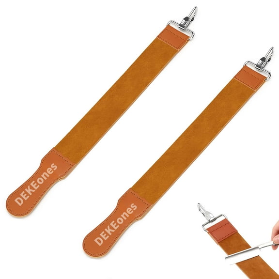 DEKEones 2 Pack Leather Razor Strops for Straight Razor Sharpening