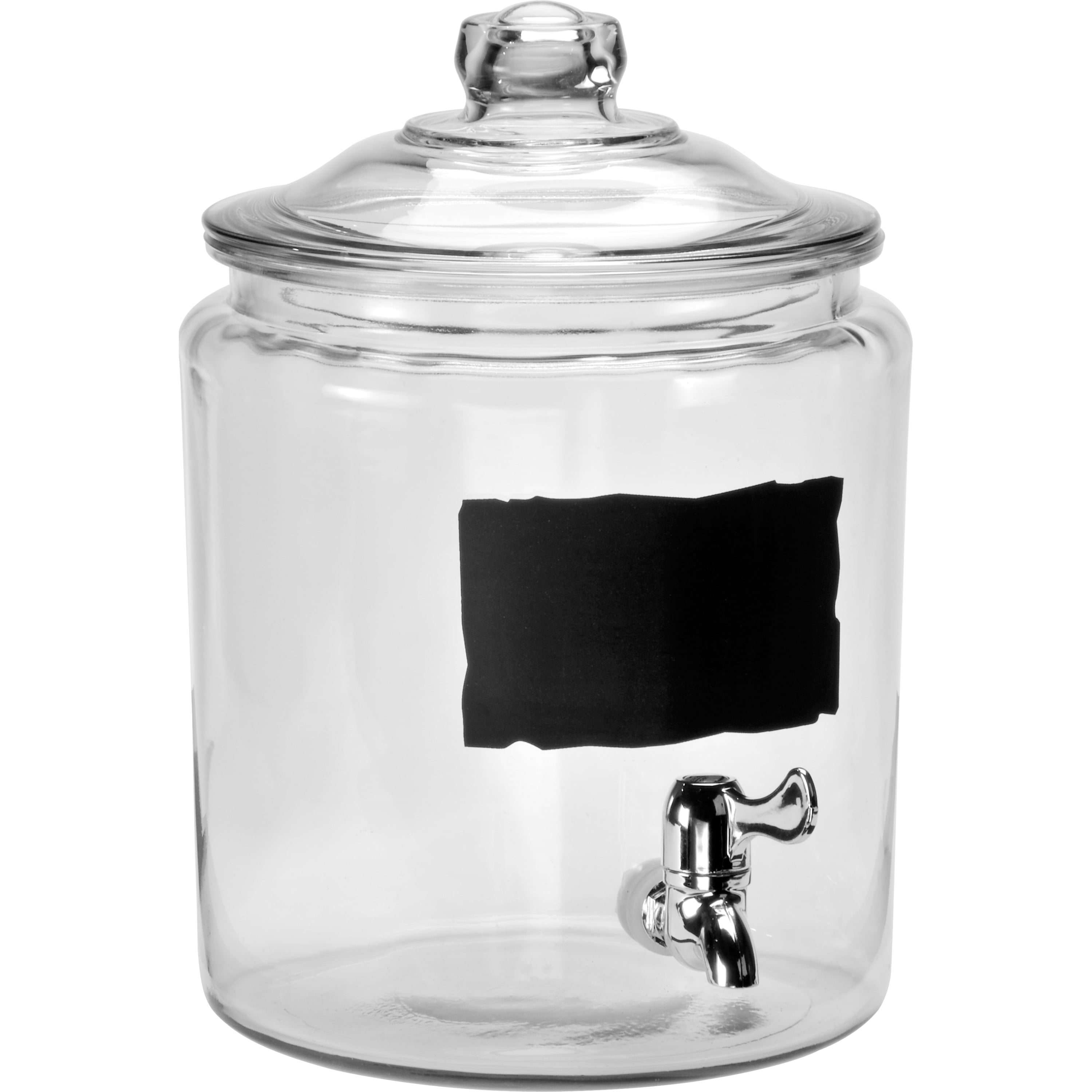 Acopa 2 Gallon Mason Jar Glass Beverage Dispenser with Infusion Chamber,  Chalkboard Sign, and Metal Stand