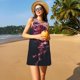 thumbnail image 3 of Fotbe Mesmerizing Pink Jellyfish Vestido de Verano sin Mangas para Mujer – Vestido Midi Línea A, Estilo Camiseta Floral, Vestido Playero Casual y Fluido, 3 of 7
