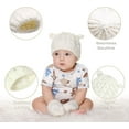 thumbnail image 5 of Baby Toddler Hat and Mitten Set Winter Knitted Thick Warm Beanie Cap Gloves for Infant Boys Girls, 5 of 6
