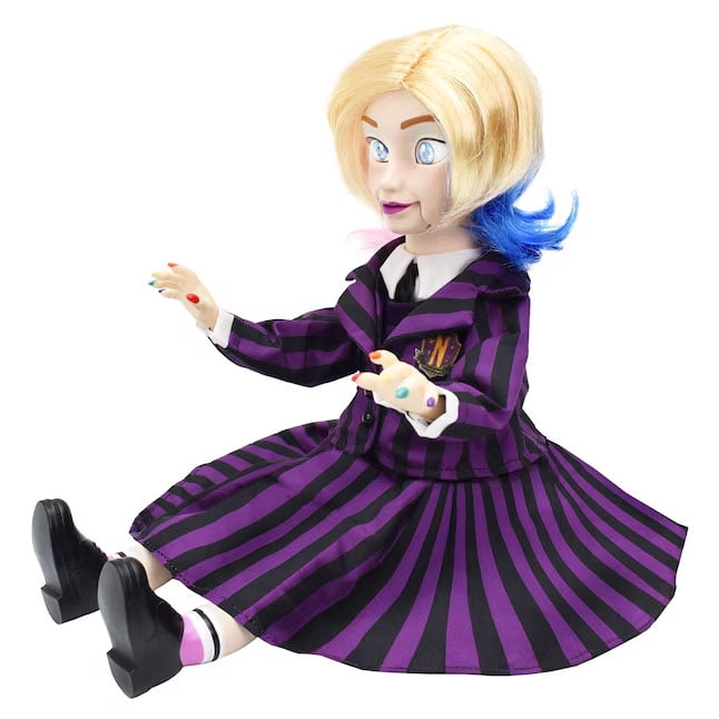 The Addams Family Enid Sinclair Halloween Animated Doll Tabletop
