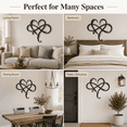 thumbnail image 4 of Metal Wall Decor Infinity Heart Wall Decor Heart Wall Art Love Sign Wall Ornaments for Home Living Room, 4 of 7