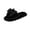 Black, variant on Mfakffe House Slippers For Women Fuzzy Cute Bow Non Slip House Slippers Soft Cozy Indoor Outdoor Lightweight House Shoes