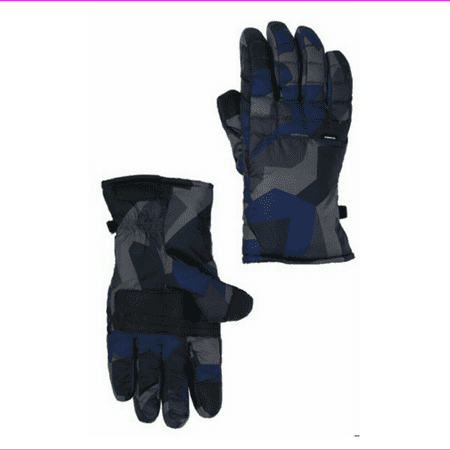 Hawke and Co. Men's Mid Weight Field Nylon Gloves Fractal Camo Size S/M