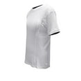 thumbnail image 5 of UVEASISHA Mens Big and Tall Workout Shirts Stretch Slim Fit Short Sleeve Training T-Shirt Solid Color Casual Gym Athletic Muscle Tees White M, 5 of 8