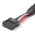 thumbnail image 3 of Encabezado Usb Cable de datos Tarjeta adaptadora de encabezado USB 1 a 2 9 pines a divisor de conector HUB dual de 9 pines, 3 of 7