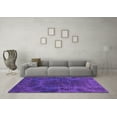 thumbnail image 3 of Ahgly Company Indoor Square Abstract Purple Modern Area Rugs, 8' Square, 3 of 4