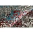 thumbnail image 5 of Feizy Cadiz Modern Abstract, Gray/Red/Blue, 7'9" x 11' Area Rug Sheen Industrial Watercolor Floor Rug for Living room Bedroom, 5 of 9