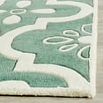 thumbnail image 3 of SAFAVIEH Chatham Derrick Geometric Wool Runner Rug, Teal/Ivory, 2'3" x 7', 3 of 7