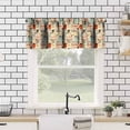 thumbnail image 5 of Coffee Valances Curtain, Rod Pocket Abstract Retro Rustic Farmhouse Kitchen Decor Printed Window Valances Short Curtain for Living Room Bedroom Bathroom W54xL18in 1 Panels, 5 of 6