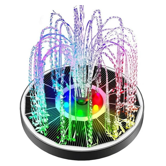 Solar Fountain Pump for Bird Bath with Lights,3.5W Solar Water Fountain for Garden,Outdoor