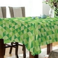 thumbnail image 3 of Geometric Triangle Pattern Tablecloth Rectangle Colorful Table Cloth Large Square Table Cover for Dining Kitchen Party 60"x60" Decor Gift, 3 of 7