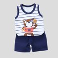 thumbnail image 4 of Edvintorg Baby Girl Summer Clothes Fashion Toddler Kids Baby Boys Cute Sleeveless Vest Shorts Cartoon Print Casual Suit Conjunto Infantil, 4 of 4