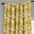 thumbnail image 4 of Fleur Gold Printed Cotton Hotel Blackout Curtain (1 Panel), Fleur Gold, 50W X 96L, 4 of 6