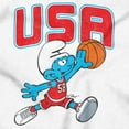 thumbnail image 2 of The Smurfs Basketball Player Team USA Women's T Shirt Ladies Tee Brisco Brands S, 2 of 5