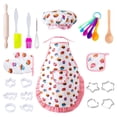 thumbnail image 1 of Bearachild 20 unids/set Chef juego de cocina para niños cocina DIY pastel pastelería postre hacer Kits para hornear creativo divertido niños utensilios Kits de equipo de elaboración de vino Bearachild HA003009-00B, 1 of 6
