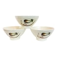 thumbnail image 4 of Pack Of 6 Melamine Eggplant Zen Swirl Ridged Appetizer Soup Dessert Rice Bowls, 4 of 7