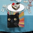 thumbnail image 4 of WYYP Cute Cat Polyester Party Dinner Decoration Washable Napkins for Farmhouse Party Dining Table Decor 6 PCS, 4 of 7