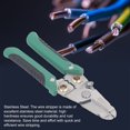 thumbnail image 4 of Pelacables Eléctricos, Orificio De Corte De Cables De Acero Inoxidable Resistencia Al Desgaste Alicates Pelacables Con Resorte Para Ahorro De Mano De Obra Para Reparación De, 4 of 7