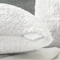 thumbnail image 4 of PAVILIA Fluffy White Throw Pillow Covers, Decorative Accent Pillow Cases for Bed Sofa Couch, Soft Faux Fur Cushion Cover, Square Sherpa Pillowcases, Home Room Decor, White, 20x20 Set of 2, 4 of 8
