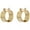 Gold, variant on Charming Chainlink Hoop Earrings | 14K Gold 925 Sterling Hypoallergenic Latch Back | RJ Designs USA