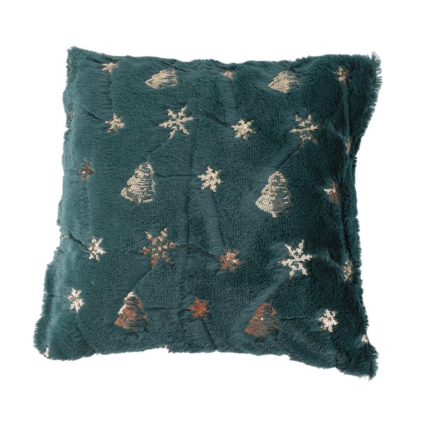 Funda Almohada Con Patrón Navideño Suave para Navideña Invierno