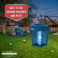 thumbnail image 2 of Flowtron Electric Bug Zapper, 1/2 Acre Outdoor Insect Killer, 15W UV, 5600V Shock Grid (Blue), 2 of 5