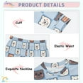 thumbnail image 4 of joogoo Bear on Checkered 2 Piece Long Sleeve Tee and Pants Cotton Pajama Set 5Y, 4 of 7
