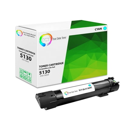 TCT 5130 Cyan Toner Cartridge - Premium Compatible Replacement for Dell 330-5850 Cyan High Yield