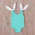 thumbnail image 6 of IROINNID Toddler Girls Sleeveless Solid Color Backless Cute Swimsuit, 6 of 8